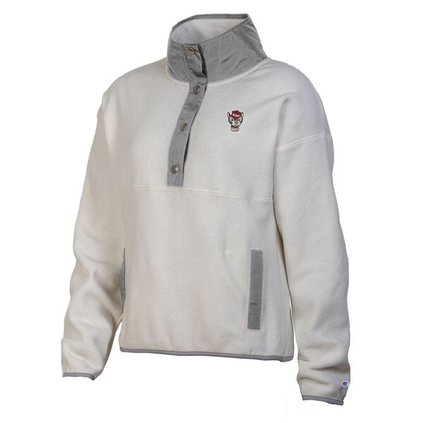 Natural/Grey Ladies Polar Fleece Ha